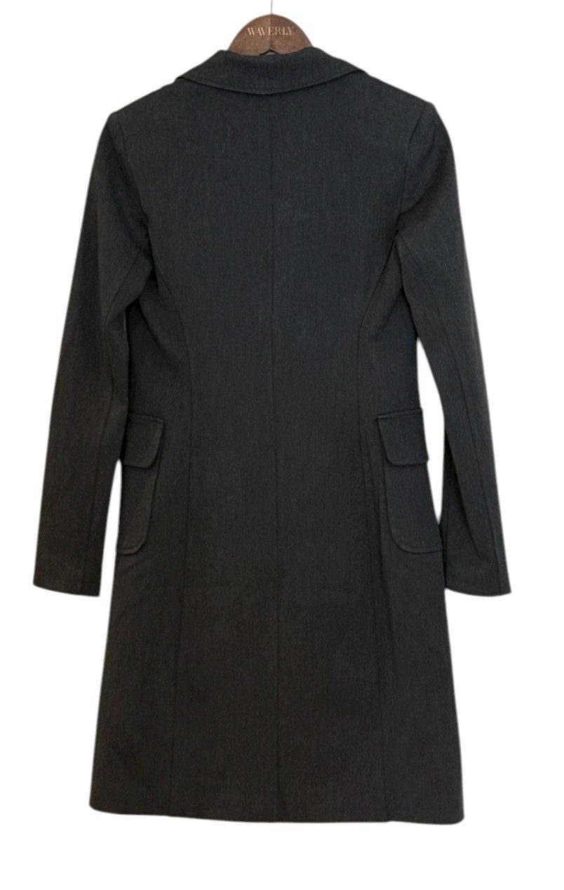 Cache Mirror Buttons Front Jacket Coat Gray Pink … - image 2