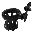 Black Handlebar Mount Drink Cup Holder Fit For Harley Street Glide Dyna 1'' Bar