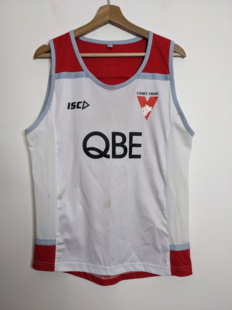 AFL Sydney Swans Jersey Mens Training Singlet Australian Football Guernsey