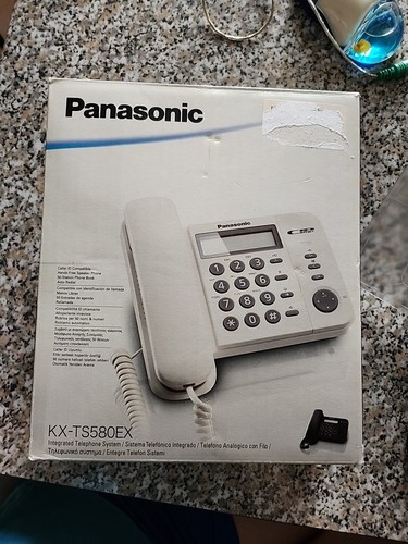 Panasonic Telefono Analogico Con Filo Bca Bianco Kx-Ts580ex - Foto 2 di 5