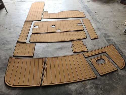 Four Winns SL 262 Cockpit Boat EVA Faux Teak Deck Floor Pad Flooring Mat - Imagen 14 de 24
