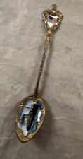 Antique SS Königin Luise Souvenir Spoon USA Flag Rare Collectible Painted