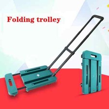 Flatbed Trolley Multi-wheel Trailer Folding Hand-pulled Car Household Pulling