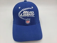 Bud Light NFL Football Official Beer Sponsor Adjustable Hat Cap Men Women Blue