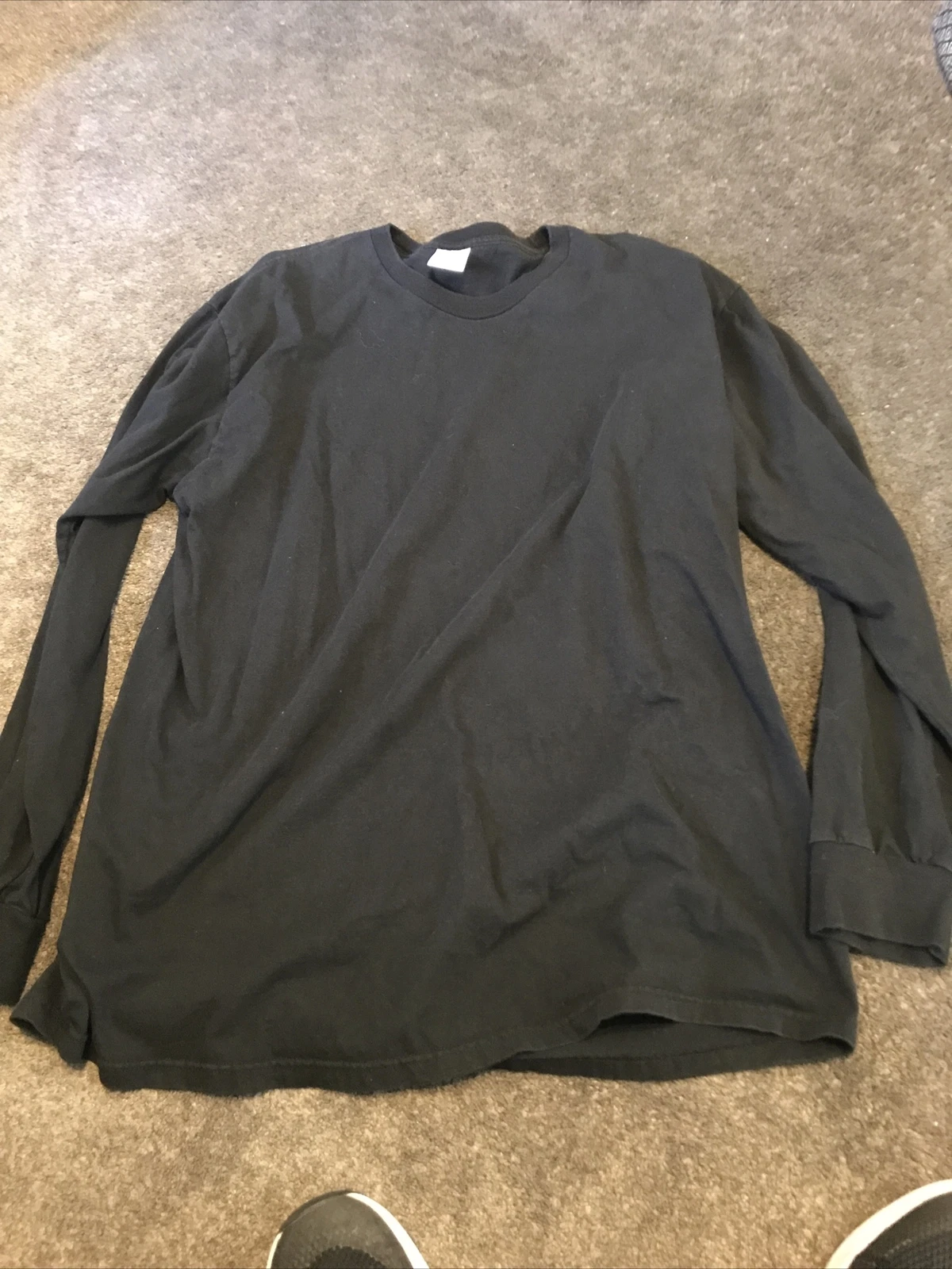 T shirt homme Supreme manches longues taille XL noir