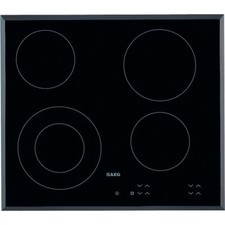 AEG HK624010FB Competence 59cm 4 Burners Ceramic Hob Touch Control Black