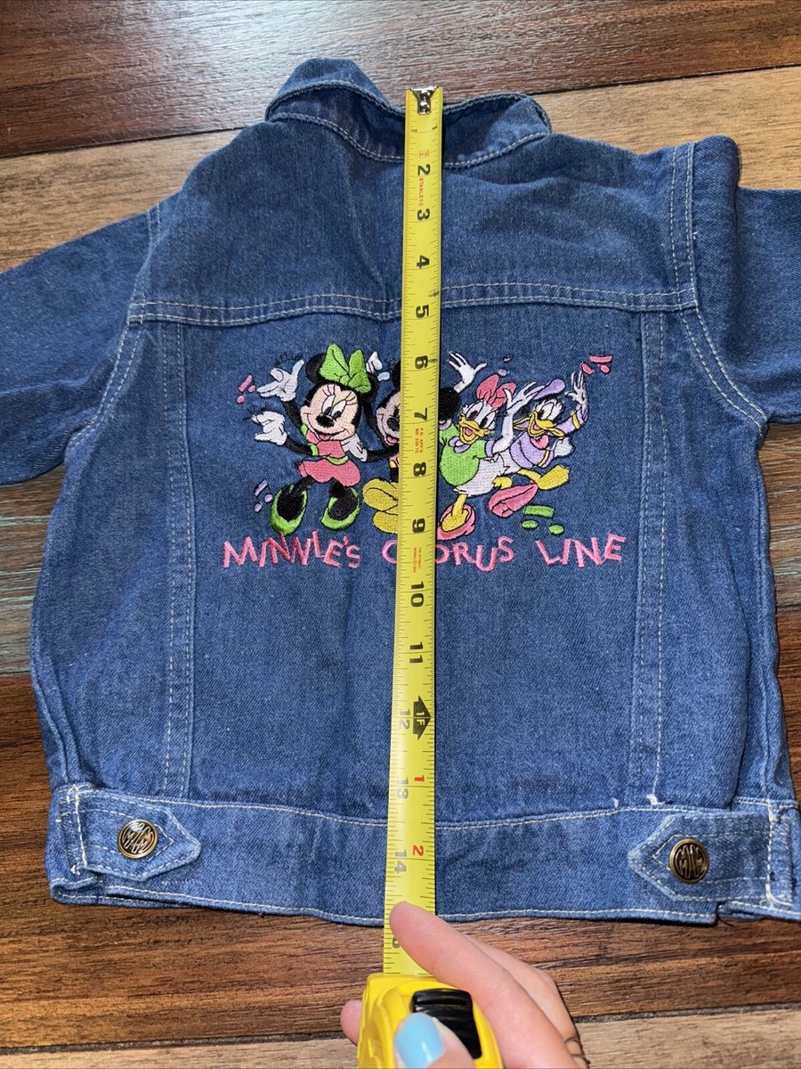 Vintage 90's Disney Minnie's Chorus Line Blue Denim Jacket