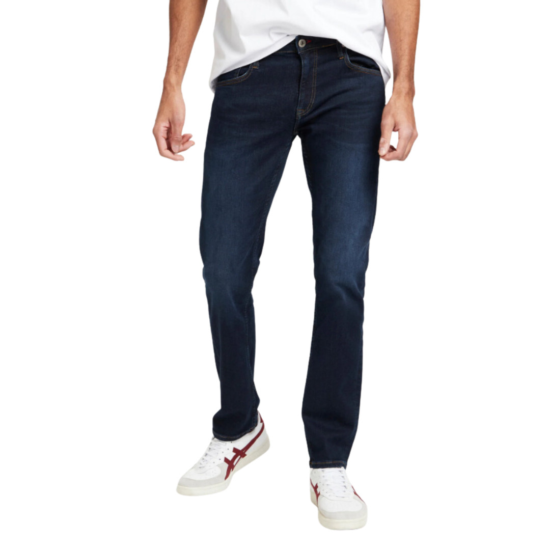 CROSS Jeans Hombre Damien Slim Fit E198-026 En Flex Azul Oscuro