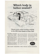 Vintage 1960s Ford Motor Company Sealed Body Print Ad Dearborn Michigan