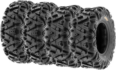 Set of 4 Sunf Power.I ATV UTV All-Terrain Tire 27X9X14 and 27X11X14, 6PR, 4PCS, 