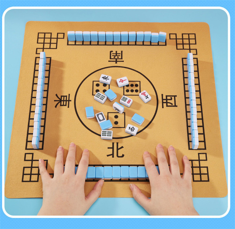 Mini Mahjong,Mala Madeira Azulejos Mah Jongg - Jogo versão chinesa  tradicional, material acrílico portátil Mah-Jong para lazer em