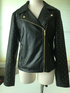 calvin klein faux leather jacket womens