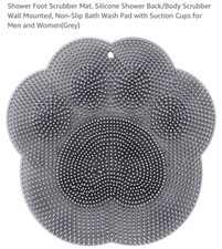 SHOWER FOOT/BACK SCRUBBER WITH SUCTION CUPS