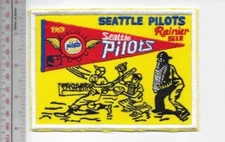 Beer Baseball Seattle Pilots & Rainier Beer 1962 American League NO TARIFF