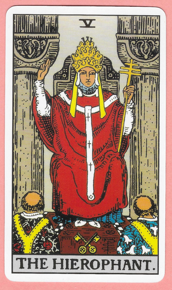 三郎丸 V THE HIEROPHANT The Hierophant, Major Arcana V, Single Swap Tarot Card, 2.75