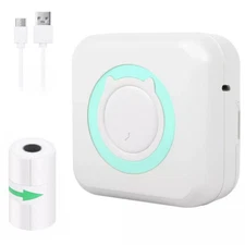 Mini Thermal Printer Pocket Photo Printer Wireless Bluetooth Printing Portable