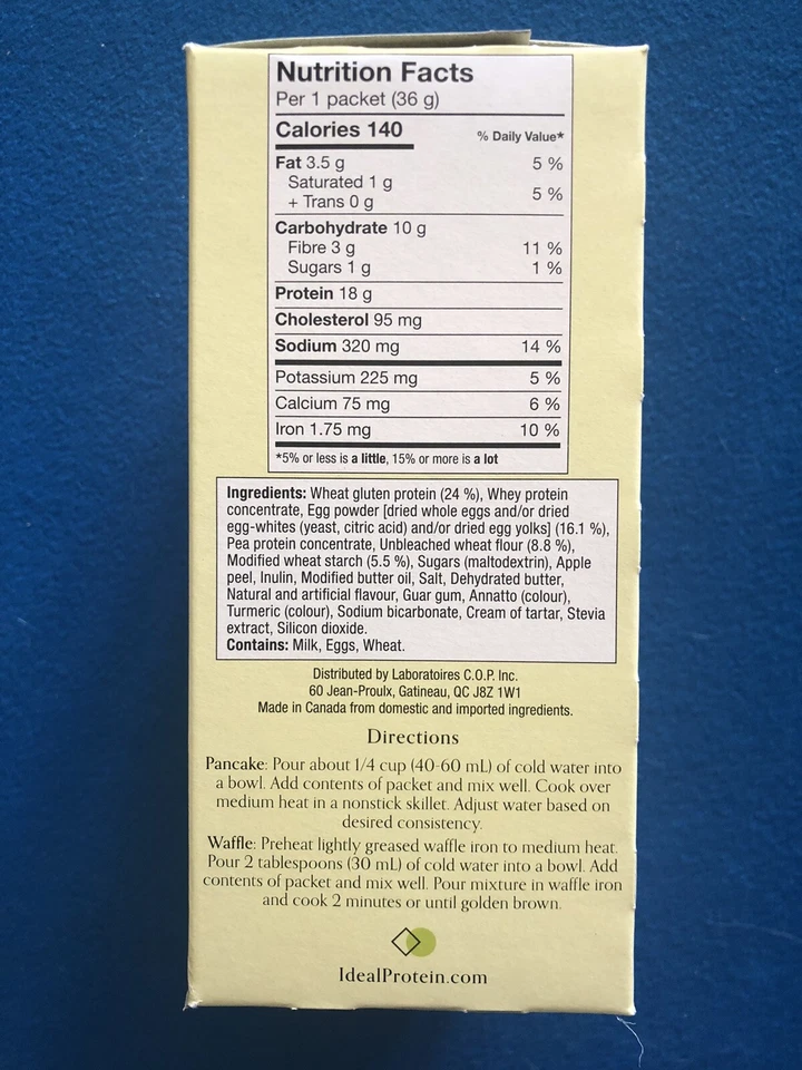 Ideal Protein Golden Pancake Mix - 7 paquetes - CADUCIDAD 30/06/2026 - ENVÍO GRATUITO Foto 2 de 4