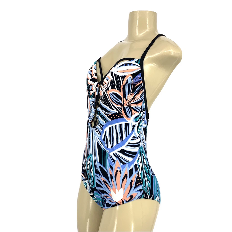 Beach Betty Size M Women One Piece Swimsuit Floral - Image 3 of 4