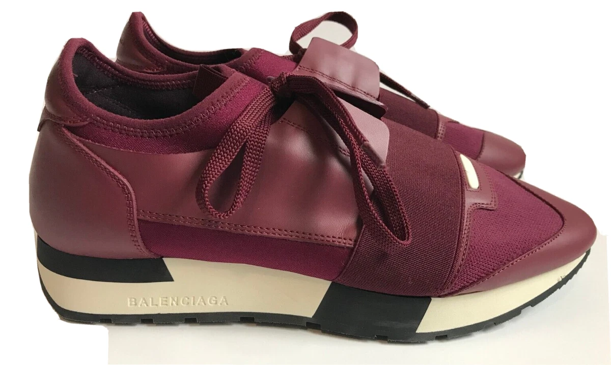 Balenciaga Womens Burgundy Shoes New 39 8