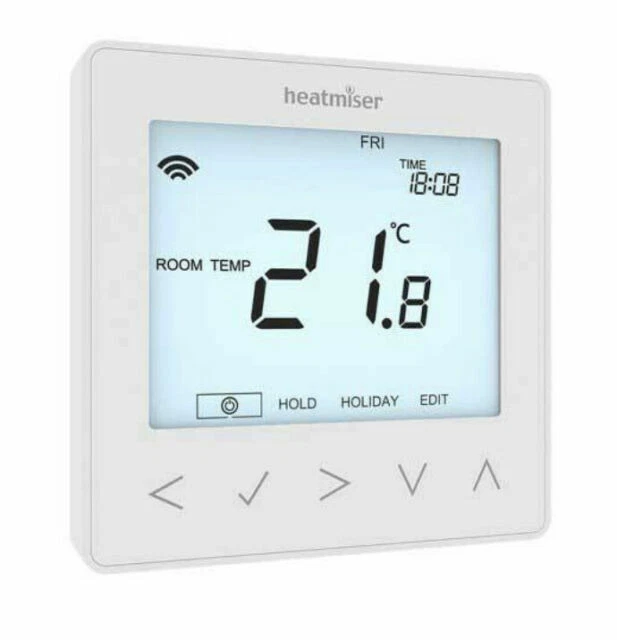 Heatmiser neoStat-e V2 elektrisches Fußbodenheizungsthermostat - Glacier White