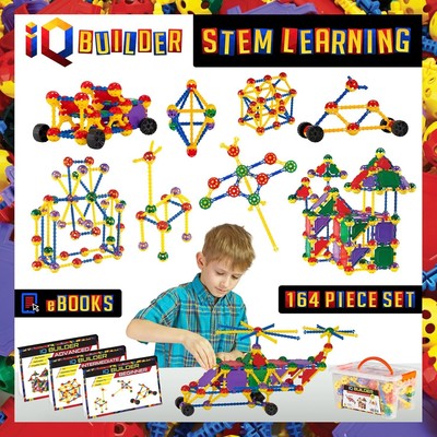 Multicolor Stem Building Blocks Toy For Kids Ages 5 To 8 Educational Gift