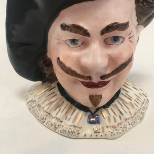 Toby Mug Cavalier Falcon Ware Character England Hand Painted Signed Vintage MCM - Picture 3 of 24
