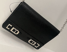 Nine West Gleam Team Convertible Crossbody  Black Women's Clutch Purse