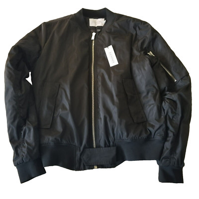 NEW Eleven Paris Bomber Jacket LA Collection Black Women's Large NWT