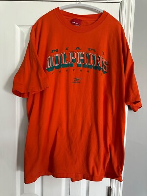 Miami Dolphins 1990 s Vintage original Reebok T-shirt Sz. XL plus
