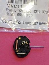 Seiko VC11E-3 Hand Quartz Watch Movement. NOS. Sets, Runs, Keeps Time 24 Hrs.