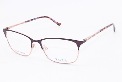 NEW TURA R237 EGG B:39 BROWN GOLD TORT AUTHENTIC DESIGNER EYEGLASSES 58-17