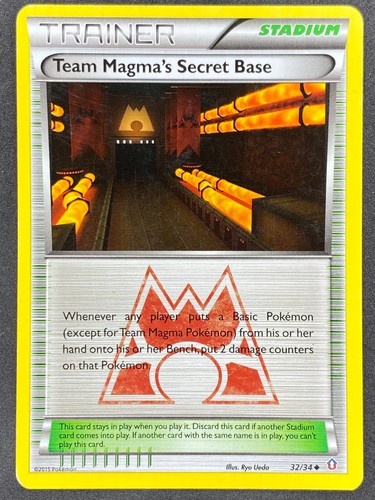 Pokémon Team Magma's Secret Base 32/34 DCR Double Crisis LP