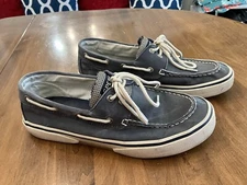 Sperry Top Sider 077914  Mens Distressed Denim 2 Eye Boat Shoes US Size 9.5M