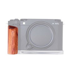 Alloy Wooden L-Bracket Grip with Quick Release Plate for Fujifilm X-M5 Camera