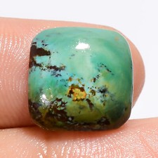 Natural Turquoise Cushion Shape Cabochon Loose Gemstone 8.5 Ct 13X12X4mm OA-7102