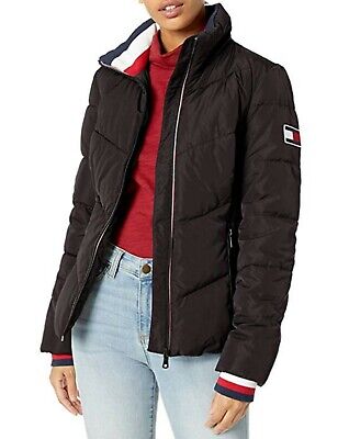 tommy hilfiger black jacket womens