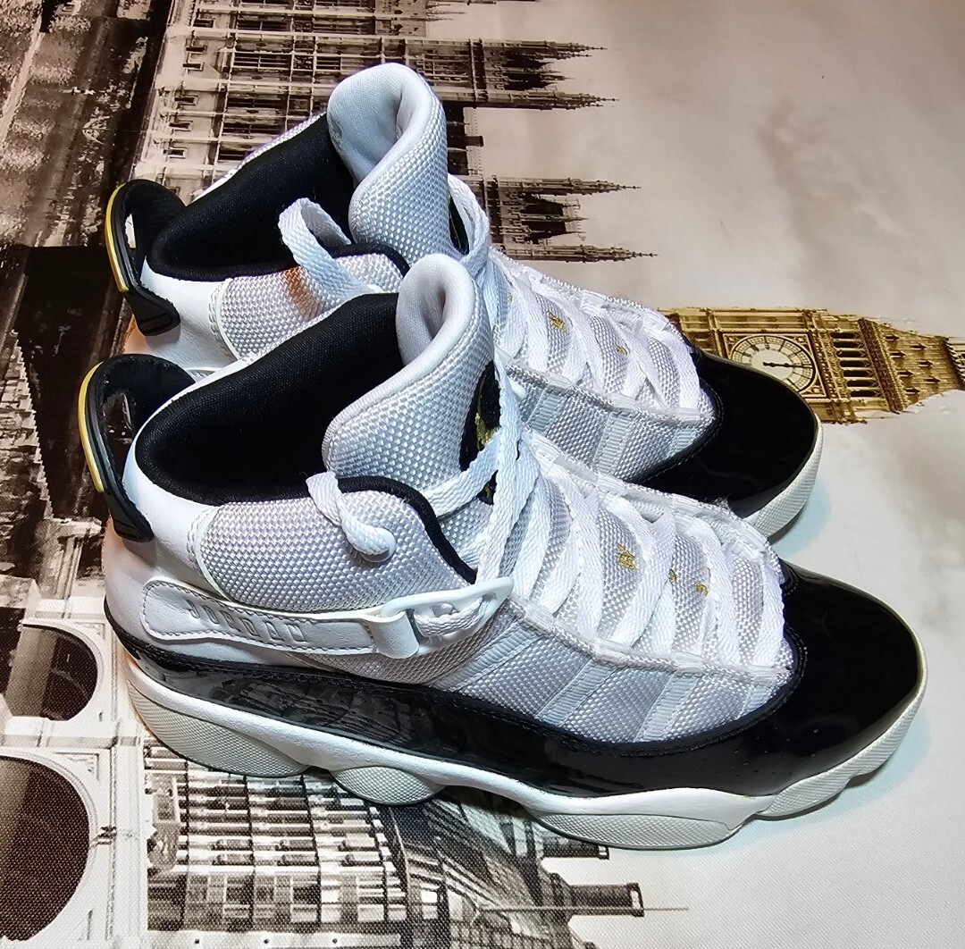 Jordan 6 Rings Define Moment Black/White Basketball Sneaker CW6994