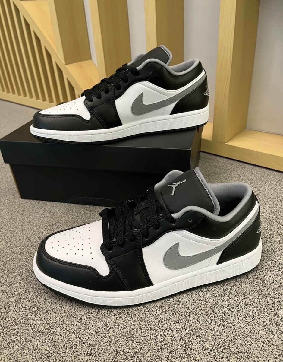 Size 10.5 - Jordan 1 Low Black/Gray/White | eBay