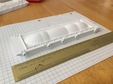 N scale Open top barge with load 3-D PRINT UNPAINTED