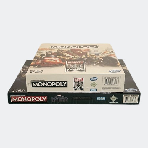 Marvel 80 Years (2018) + Black Panther (2018) Monopoly Board Games - New Sealed - Picture 7 of 24