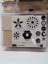 stampin' up in the spotlight set of 12 wood stamps / we1665 r4 t63