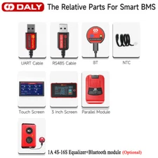 DALY BMS Accessories Bluetooth Module/RS485/UART/LCD Touch Control Lot