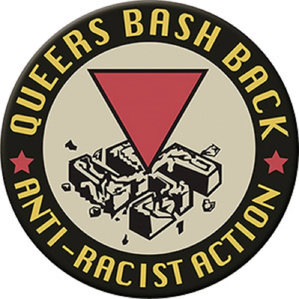 Aimant Pour Réfrigérateur Queers Bash Back, Art Original Licencié LGBTQ, 3" x 3" - Photo 1/1