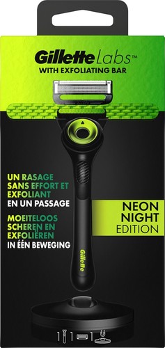 Gillette Labs Rasoir Pour Homme Avec Barre Exfoliante 1 Manche 1 Lame neon night - Photo 1 sur 6