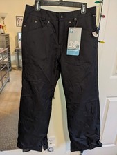 Burton Dry Ride Downtown Black Snowboard/Ski Snow Pants Women's  L  NWT