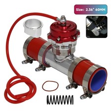 50mm 35psi Boost V-band Turbo Blow Off Valve Bov2.36 Flange Pipe Hose Kit Red