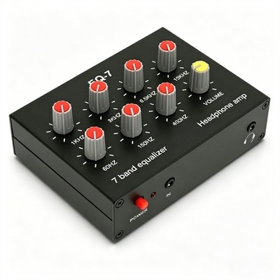Heayzoki Eq-7 Audio Signal Headset Amplifier 7 Band Car Audio Equalizer Dual