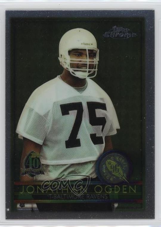 1996 Topps Chrome Jonathan Ogden #163 HOF 4xw