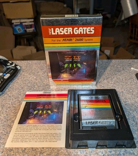 Atari 2600 Laser Gates CIB Complete In Box Tested Combine Ship