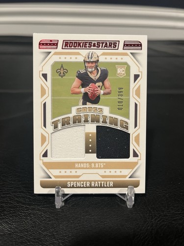 2024 Rookies & Stars Spencer Rattler RC Rookie Cross Training Dual Jersey 10/399
